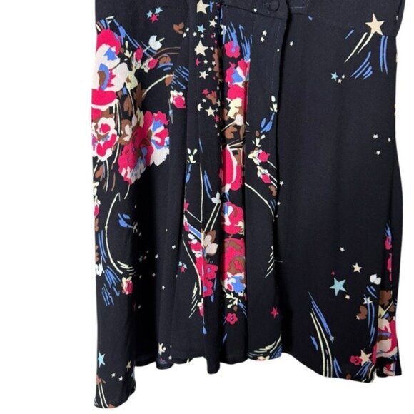 Free People Babydoll Tunic XS Dark Romantic Whimsigoth Beachy Fariy Grunge Boho - Picture 6 of 13